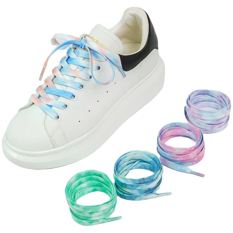 Custom Metallic Glitter Flat Shoelaces
